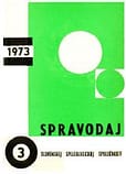 , Pribudli Spravodaje 1972/73 do speleoknižnice SSS, Slovenská speleologická spoločnosť