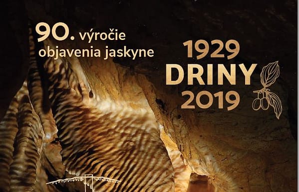 Pozvánka Jaskyňa Driny 90. výročie 1929–2019